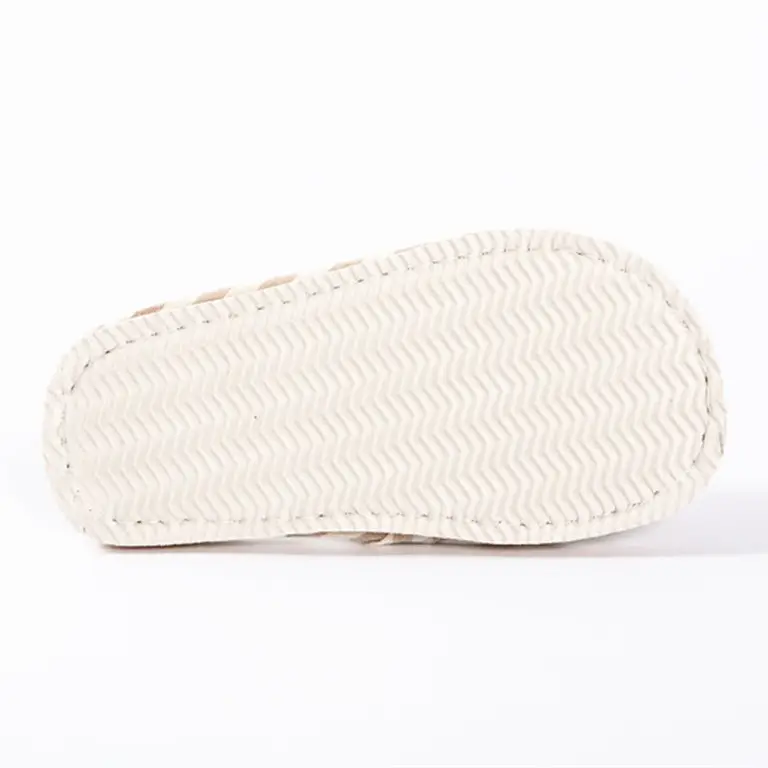 Striped Spring and Summer All Year Round Couple Men and Women Linen Home Cotton Slippers Home Household Wooden Floor Indoor Sandals and Slippers