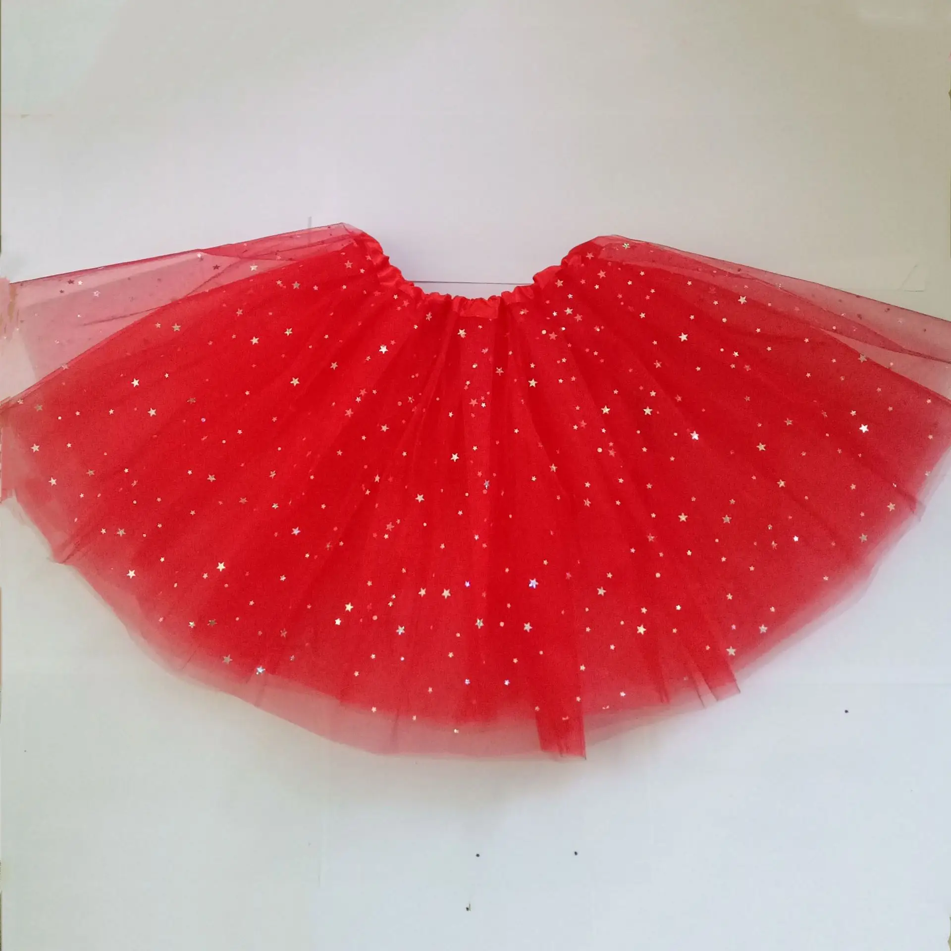 White Star Sequins Mesh Adult Tutu Skirt - Image 5
