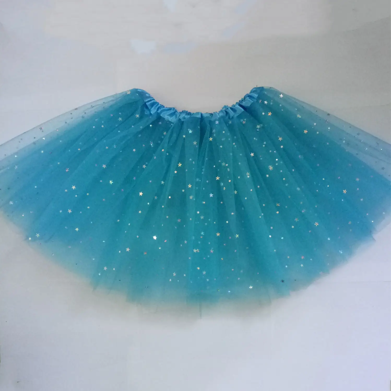 White Star Sequins Mesh Adult Tutu Skirt - Image 10