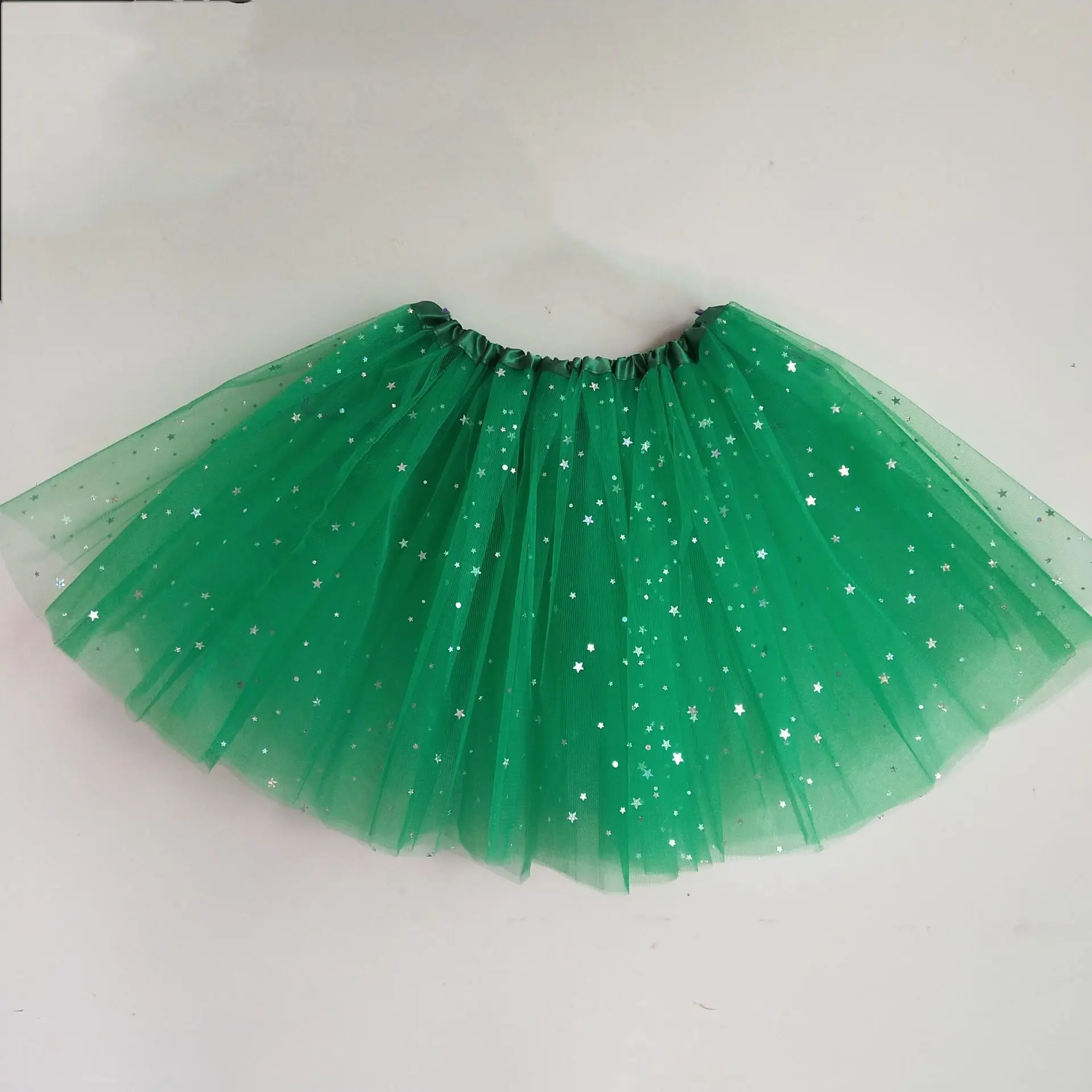 White Star Sequins Mesh Adult Tutu Skirt - Image 14
