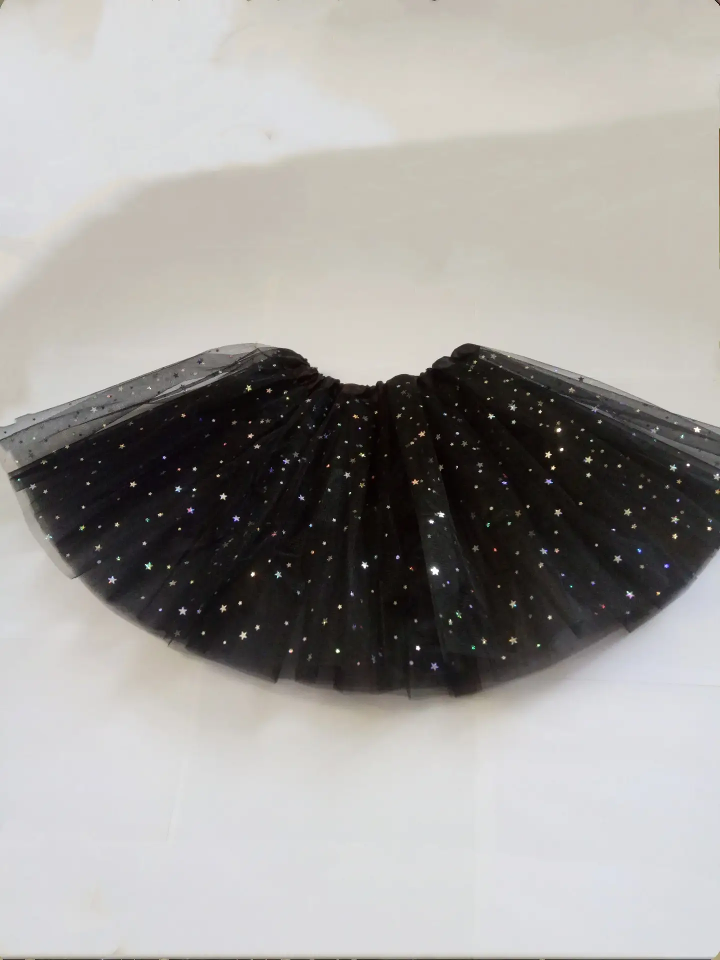 White Star Sequins Mesh Adult Tutu Skirt - Image 2