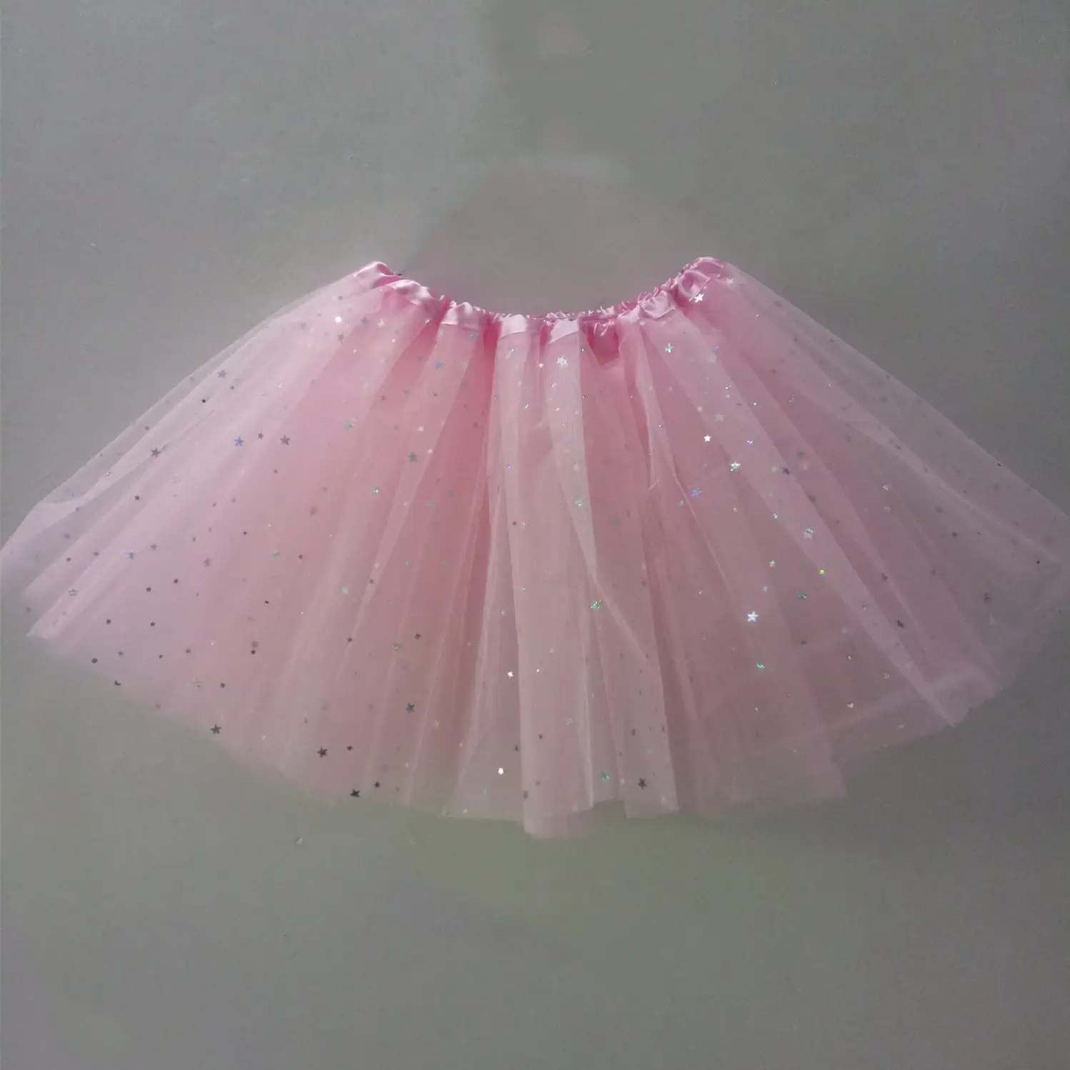 White Star Sequins Mesh Adult Tutu Skirt - Image 4
