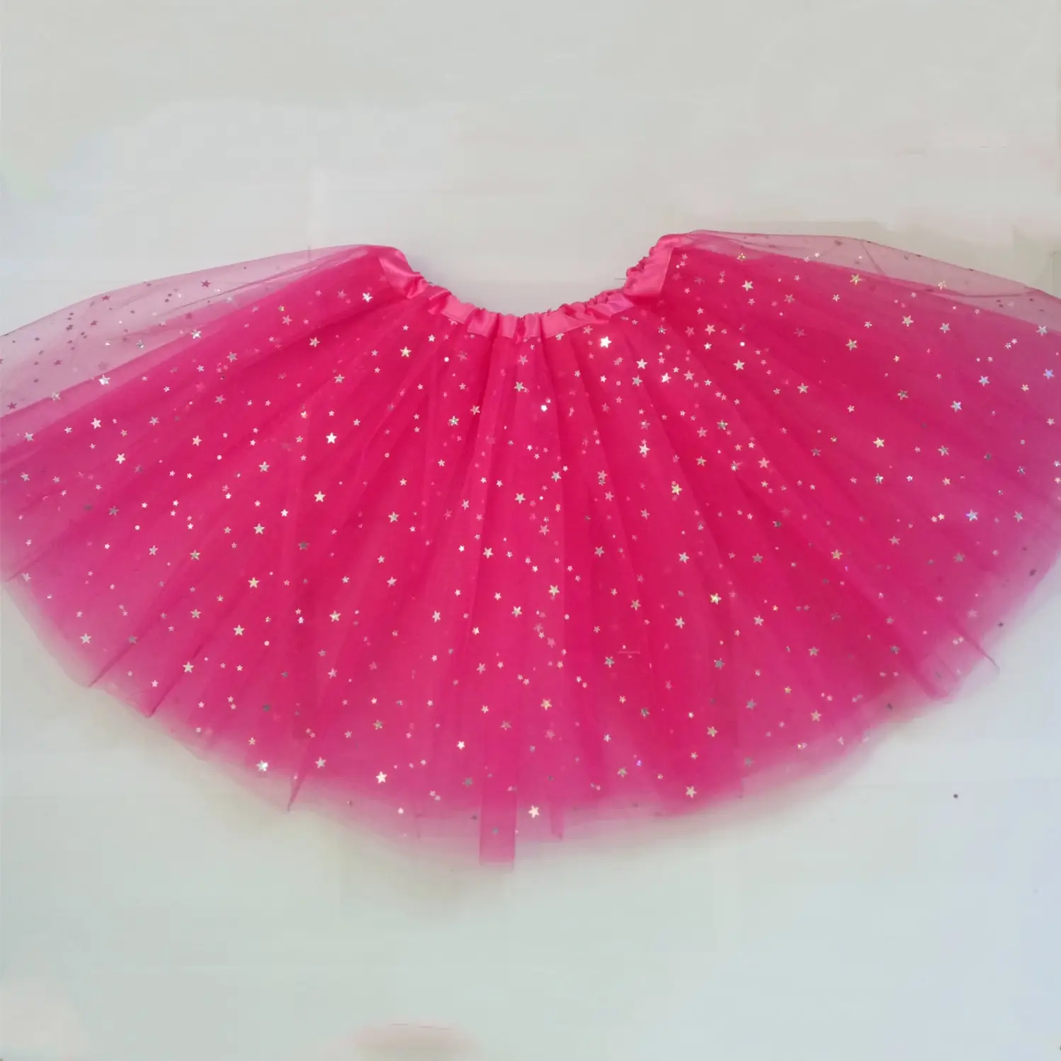 White Star Sequins Mesh Adult Tutu Skirt - Image 6