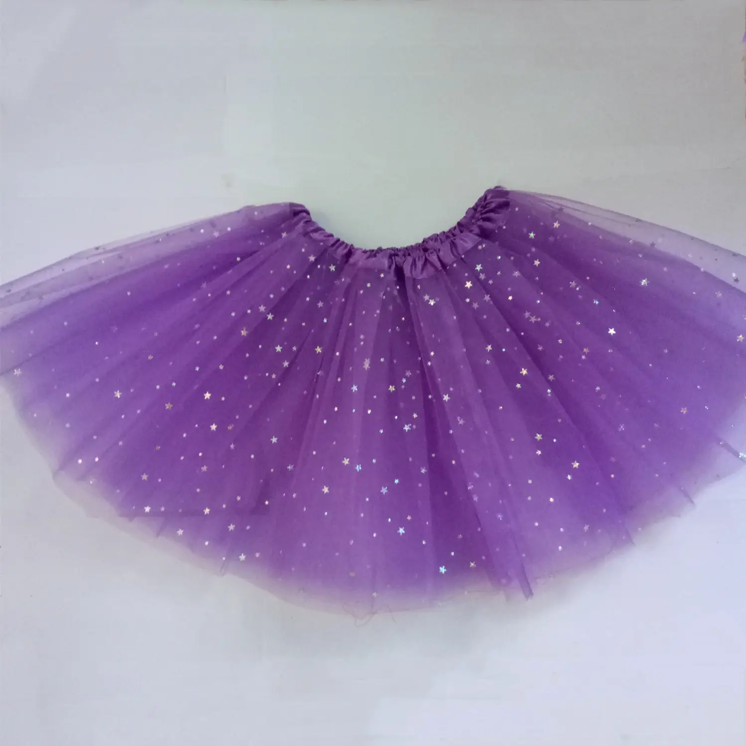 White Star Sequins Mesh Adult Tutu Skirt - Image 8