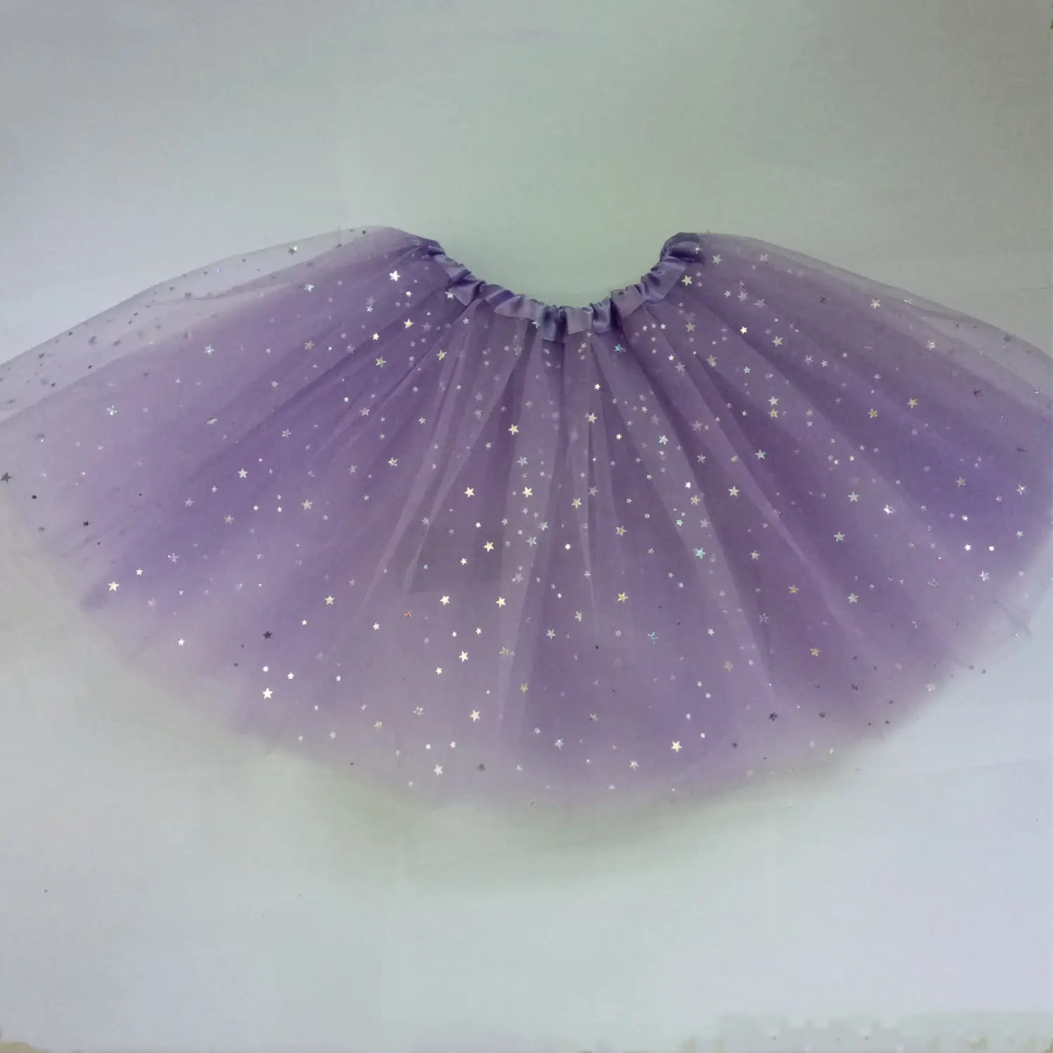 White Star Sequins Mesh Adult Tutu Skirt - Image 9