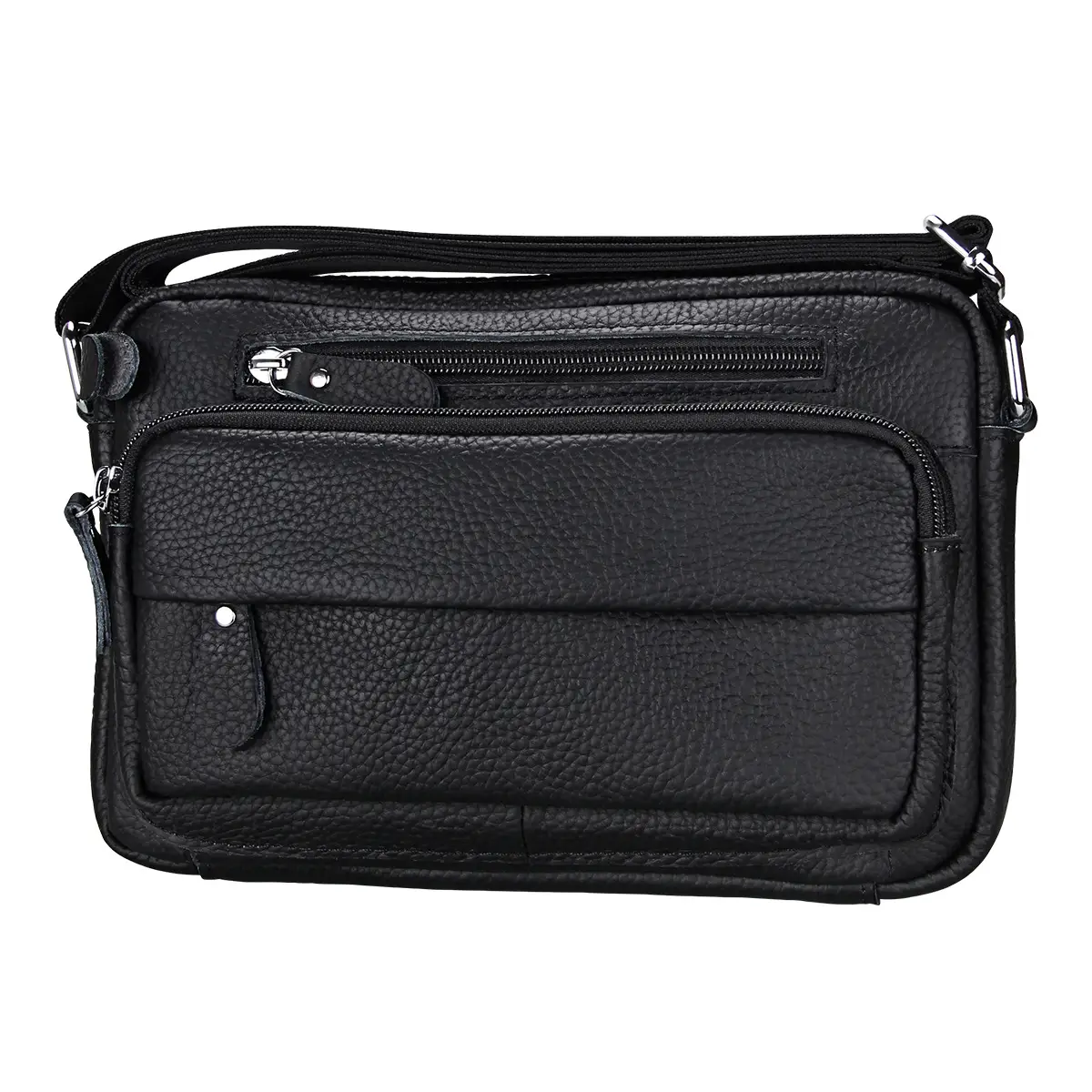 Genuine Leather Women's Shoulder Bag Black Wholesale - Image 5