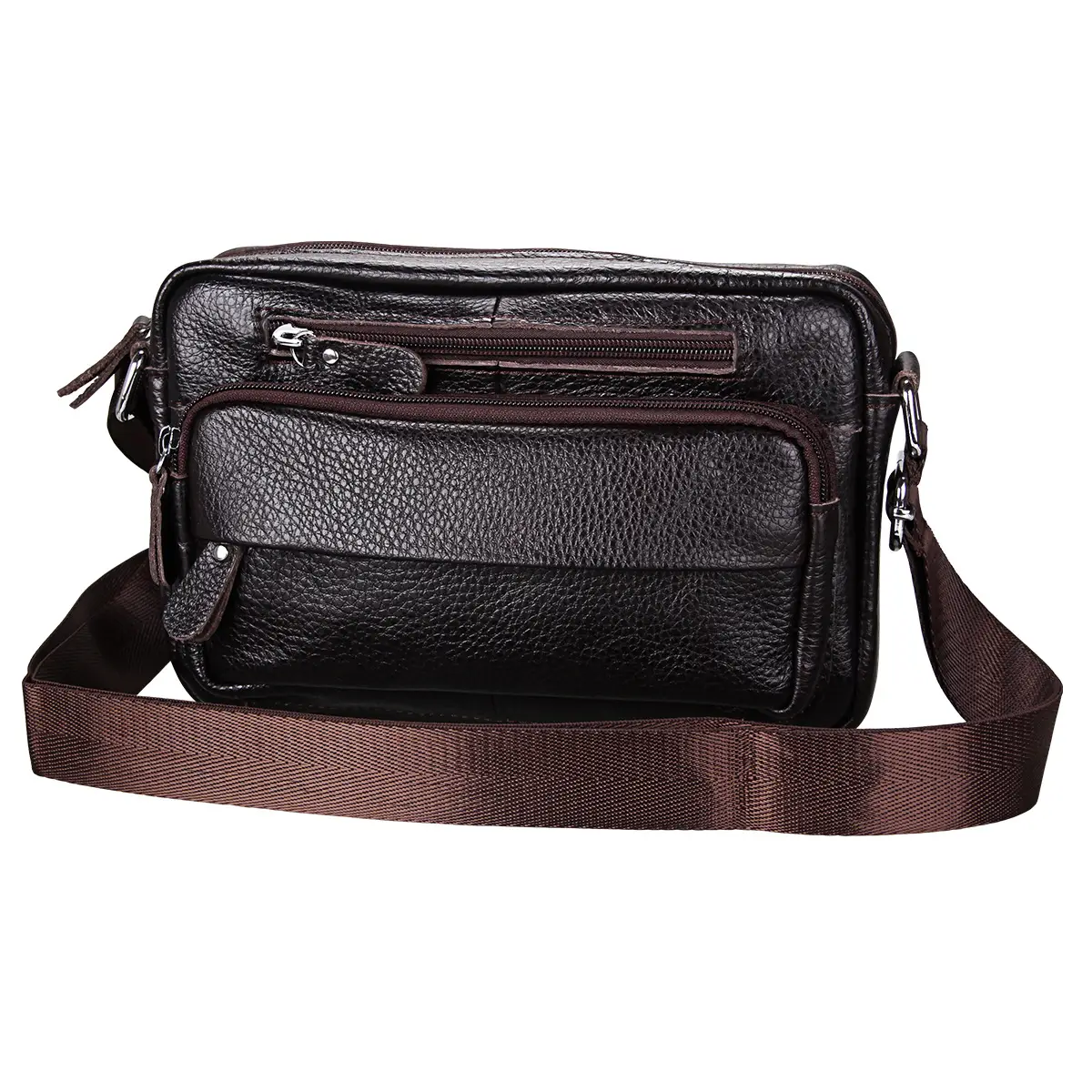 Genuine Leather Women's Shoulder Bag Black Wholesale - Image 3