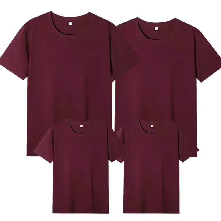 Green Parent-Child Cotton T-Shirt Set Plus Size - Image 12