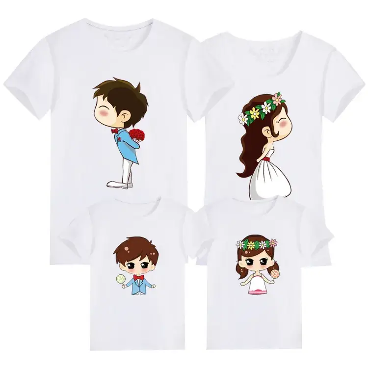 Family 3-Piece Yellow T-Shirt Set for Girls Boys Girls