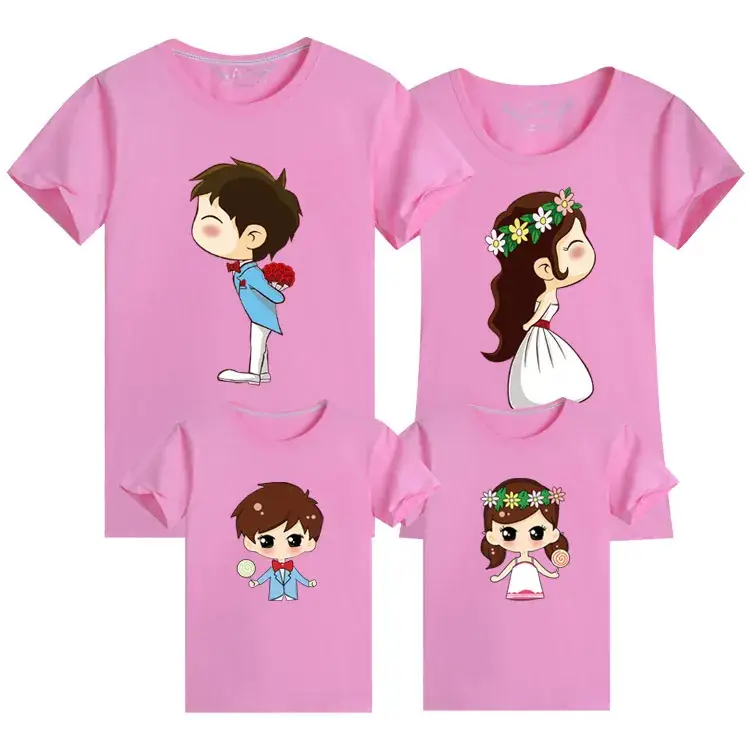 Family 3-Piece Yellow T-Shirt Set for Girls Boys Girls