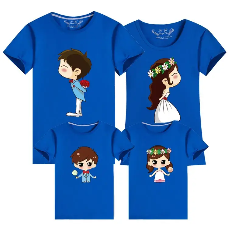 Family 3-Piece Yellow T-Shirt Set for Girls Boys Girls