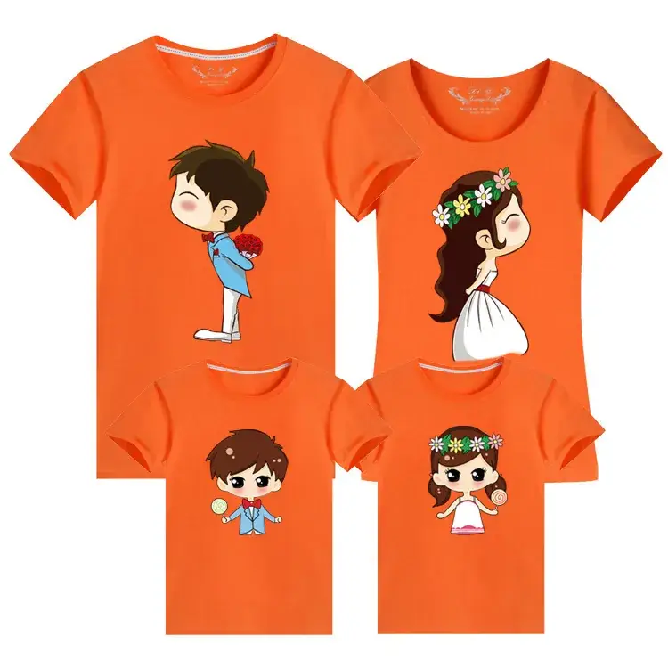 Family 3-Piece Yellow T-Shirt Set for Girls Boys Girls