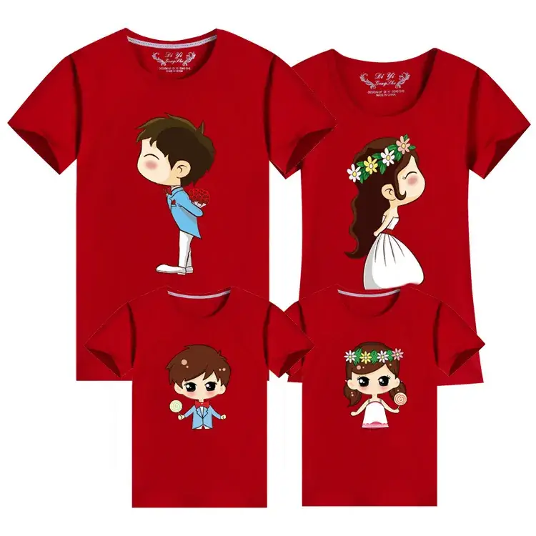 Family 3-Piece Yellow T-Shirt Set for Girls Boys Girls