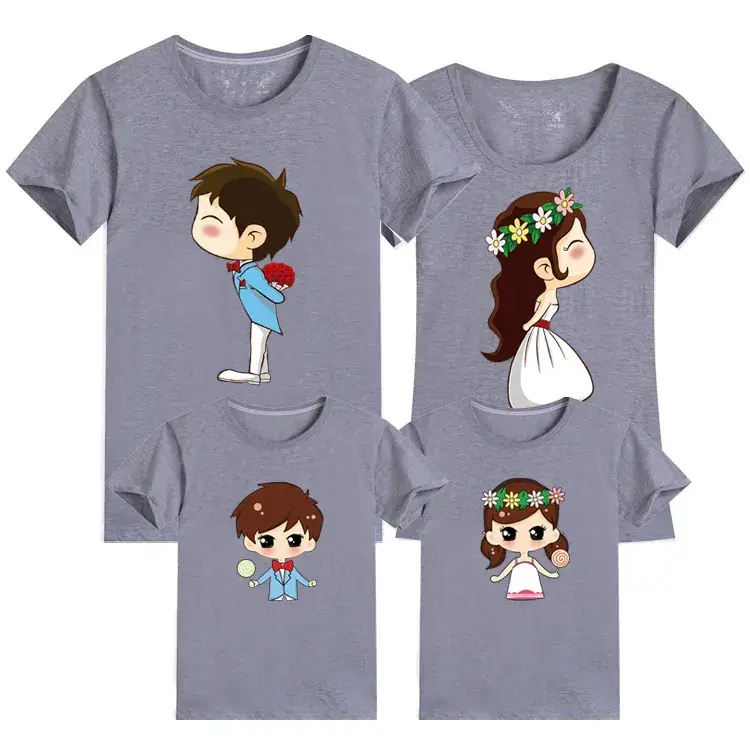 Family 3-Piece Yellow T-Shirt Set for Girls Boys Girls
