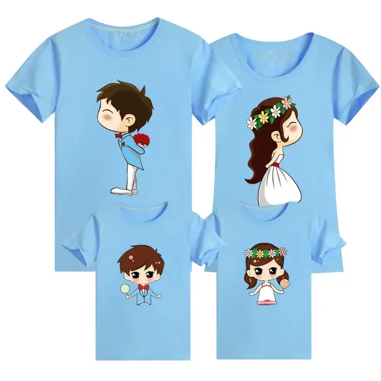 Family 3-Piece Yellow T-Shirt Set for Girls Boys Girls