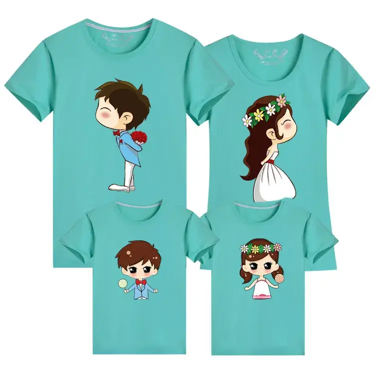 Family 3-Piece Yellow T-Shirt Set for Girls Boys Girls