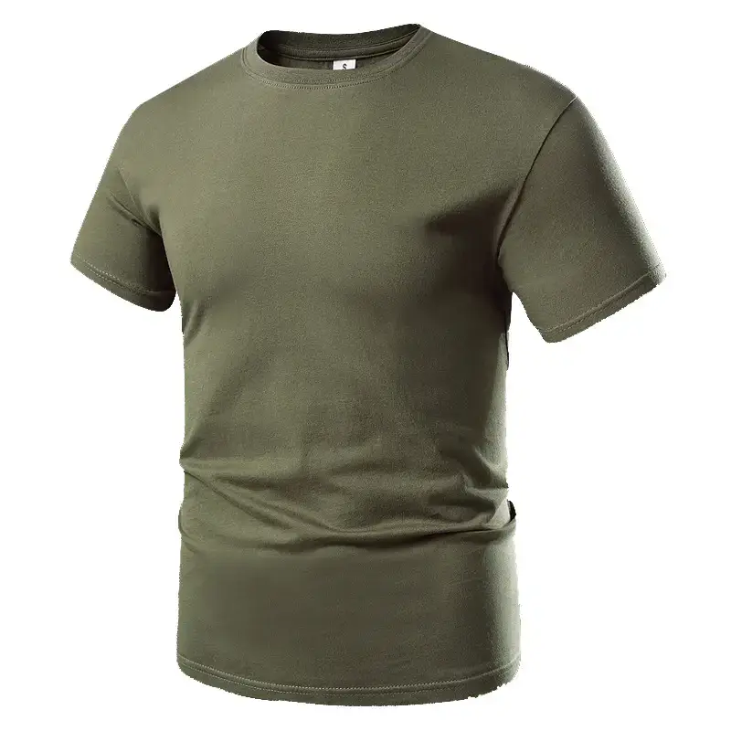 Men Grey Cotton Short Sleeve T-Shirt Casual Wear - Image 11