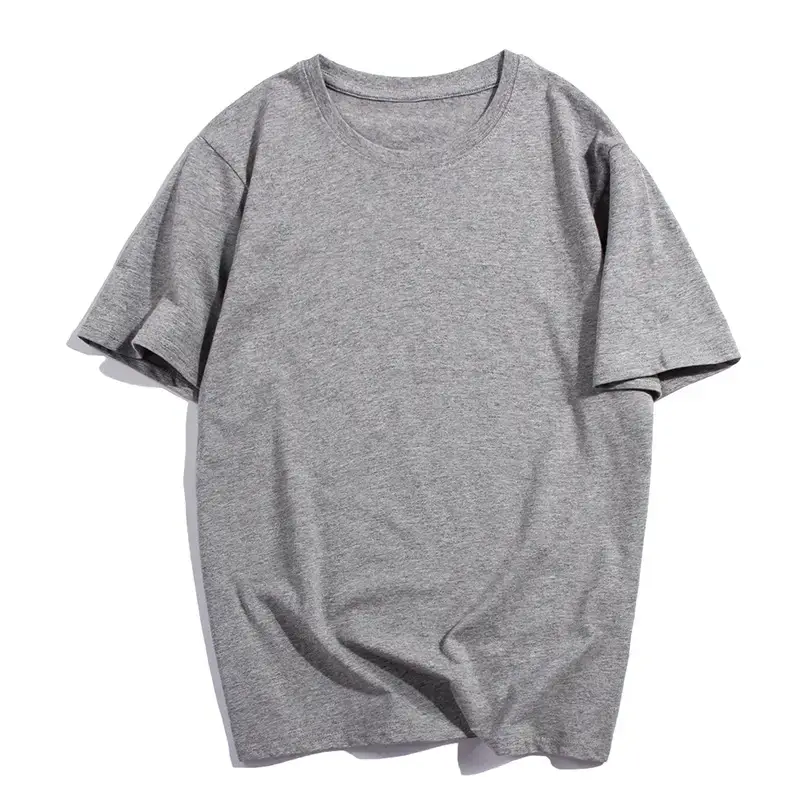 Men Grey Cotton Short Sleeve T-Shirt Casual Wear - Image 5