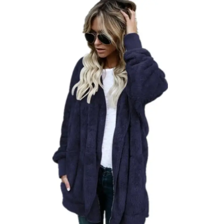 Women's Long Hooded Warm Jacket Mao Mao Beige - Image 16