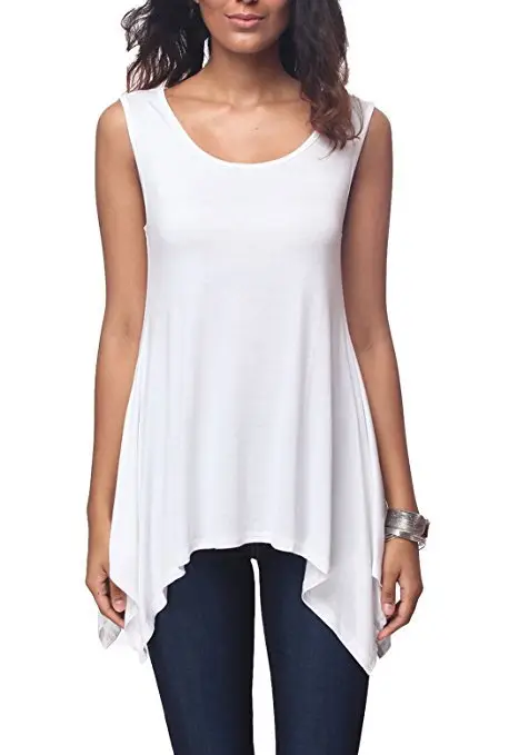 Women's Purple Sleeveless Round Neck T-Shirt Loose Fit — feature 1