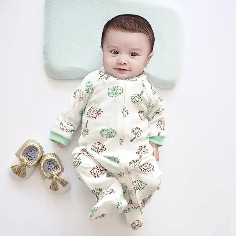 Baby Banana Print Zipper Pajamas Spring Autumn - Image 32