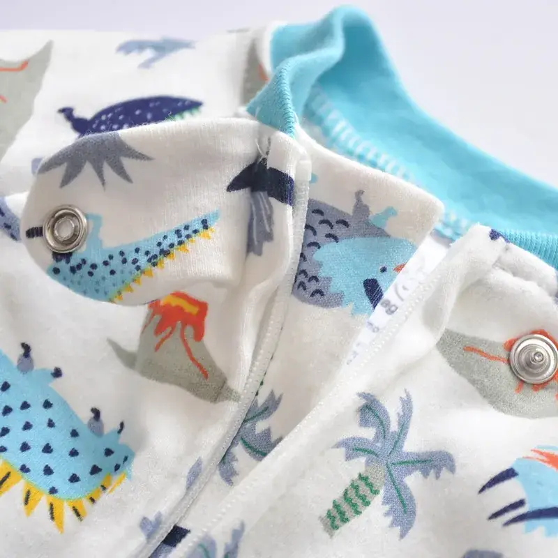 Baby Banana Print Zipper Pajamas Spring Autumn - Image 33