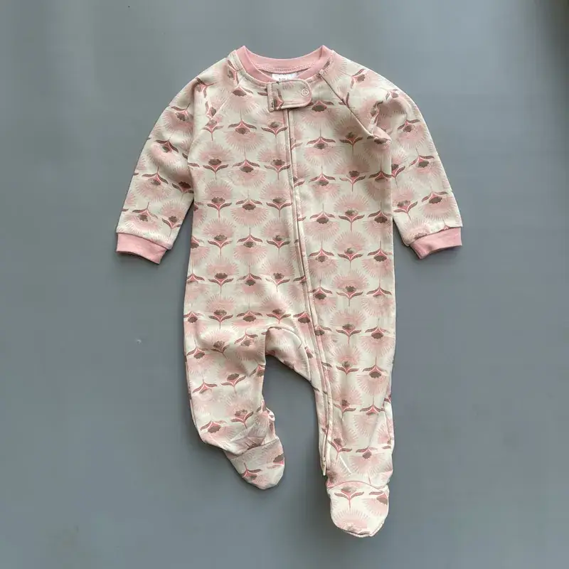 Baby Banana Print Zipper Pajamas Spring Autumn - Image 12
