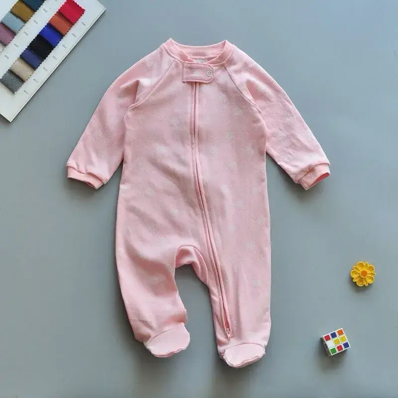 Baby Banana Print Zipper Pajamas Spring Autumn - Image 23