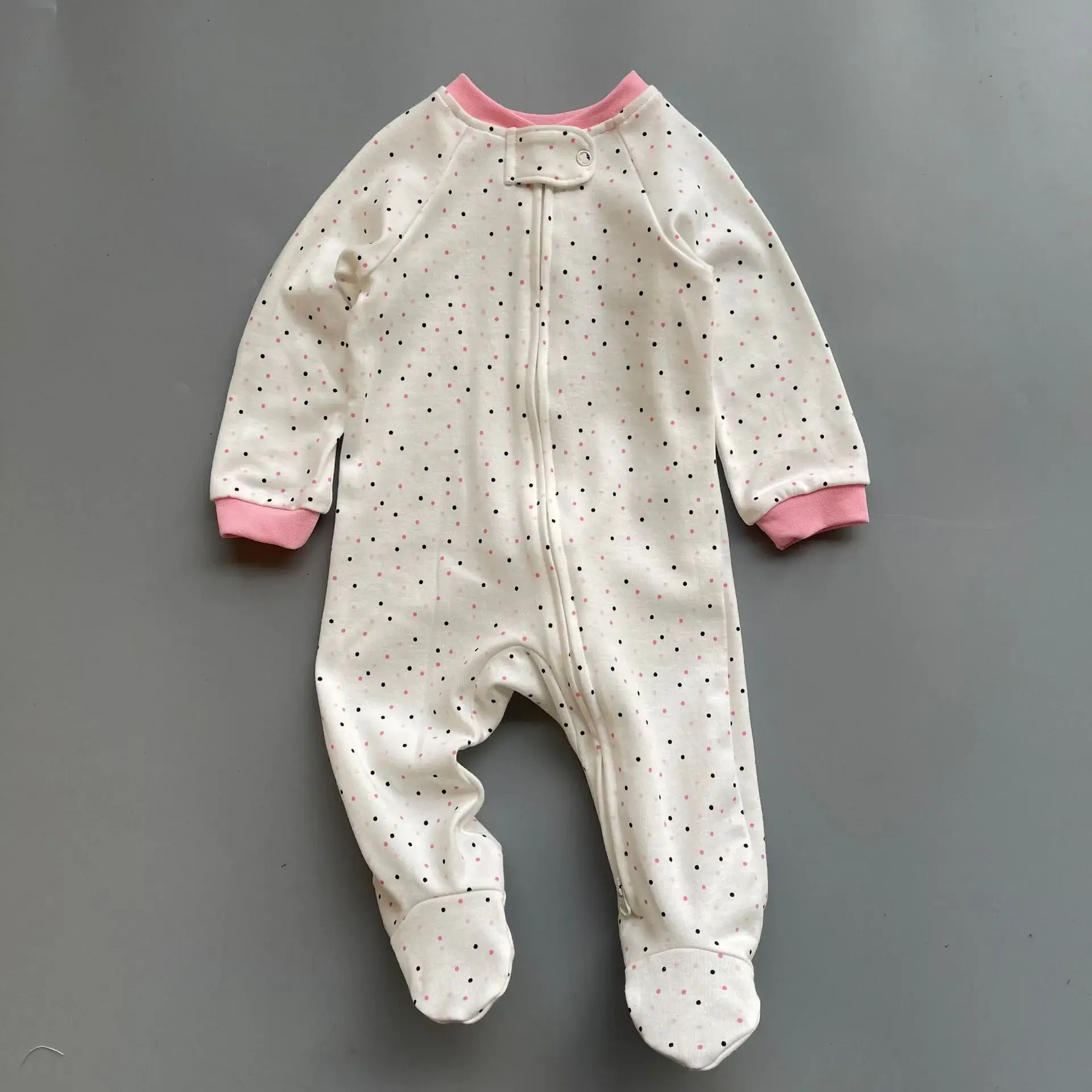 Baby Banana Print Zipper Pajamas Spring Autumn - Image 25
