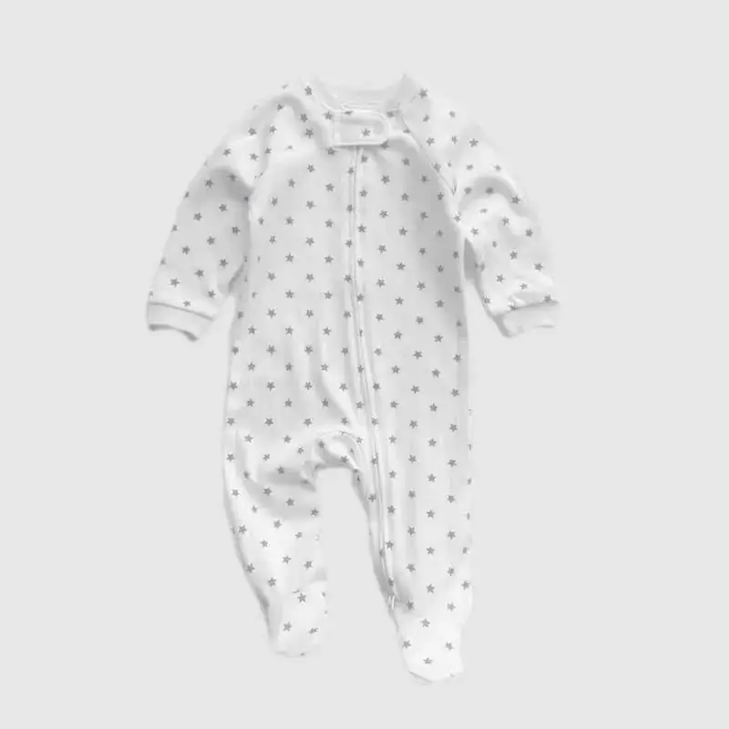 Baby Banana Print Zipper Pajamas Spring Autumn - Image 3