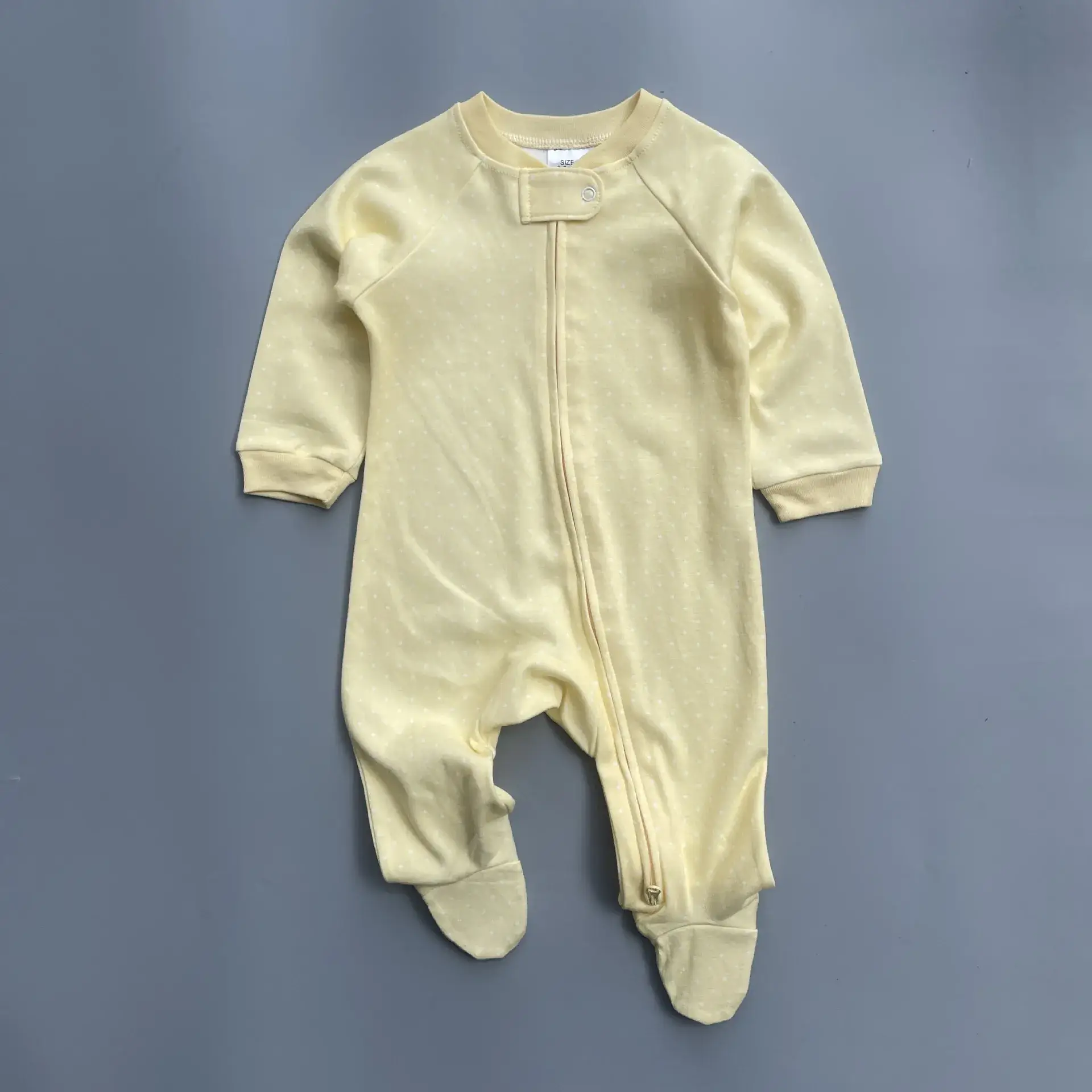 Baby Banana Print Zipper Pajamas Spring Autumn - Image 4