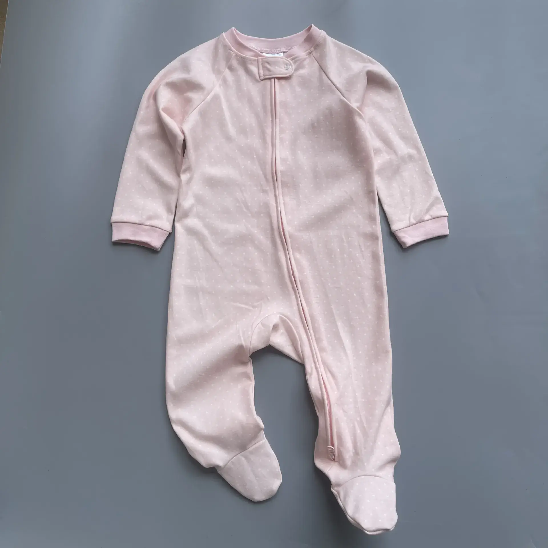Baby Banana Print Zipper Pajamas Spring Autumn - Image 5