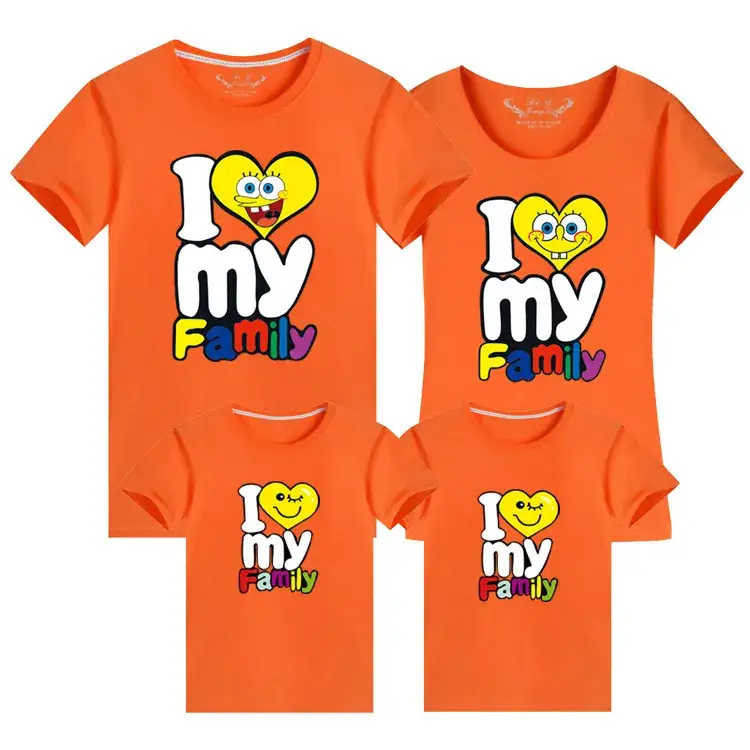 Baby & Child Cotton Family T-Shirt Set Light Blue One-Piece Drop Shipping - Image 11