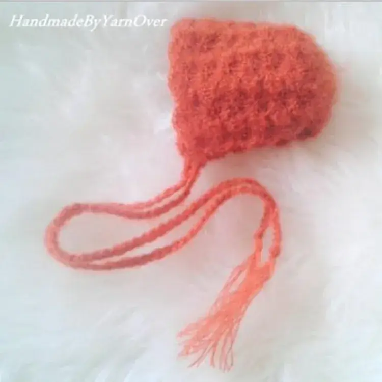 Newborn Baby Hat High-end Mohair Beige 2 Pack - Image 25