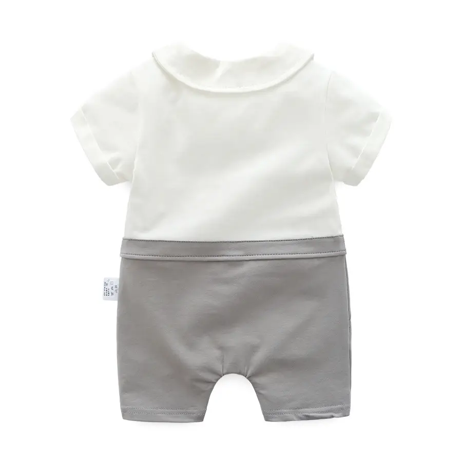 British Style Baby Suit 100-Day Old Cotton Grey Shorts - Image 5
