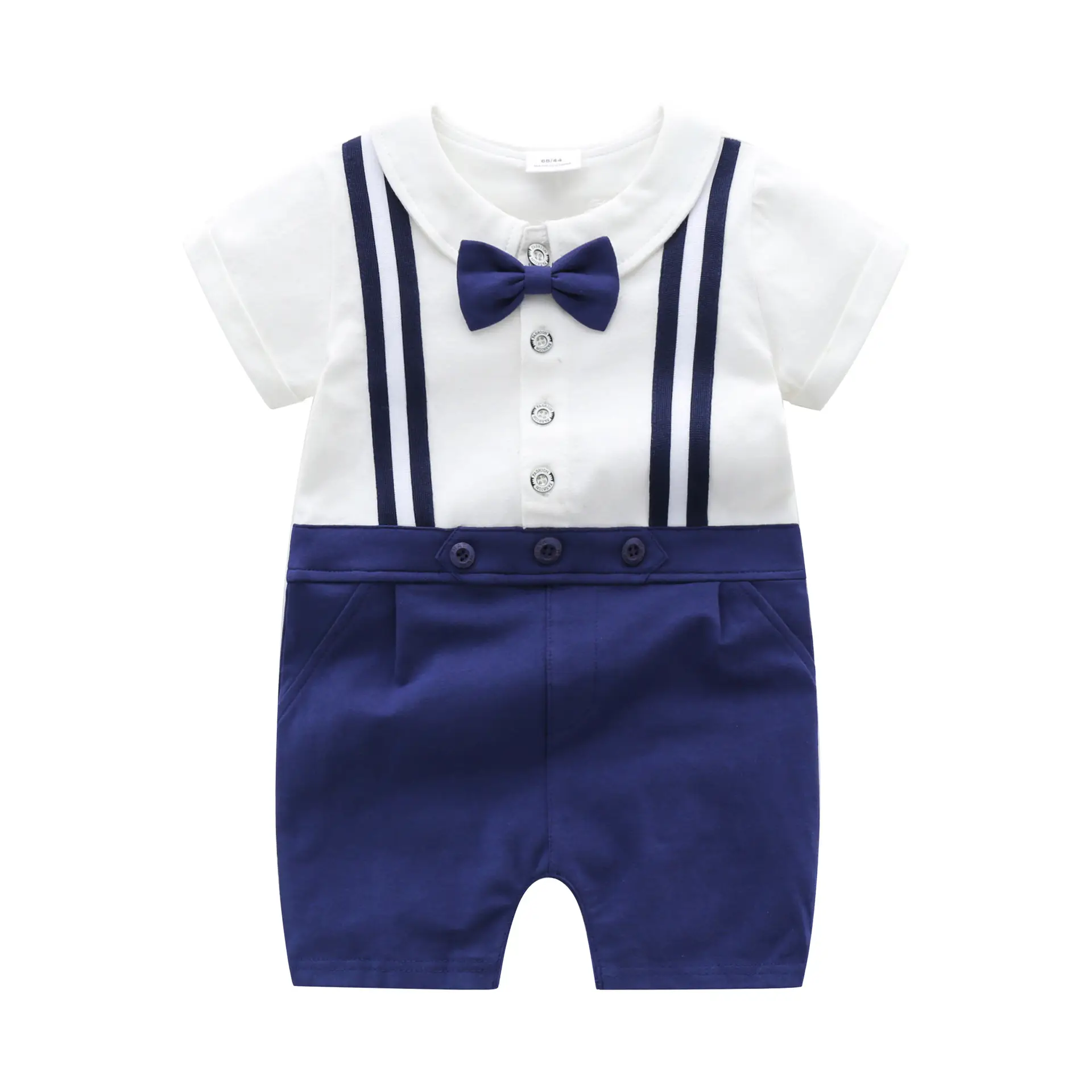 British Style Baby Suit 100-Day Old Cotton Grey Shorts - Image 2