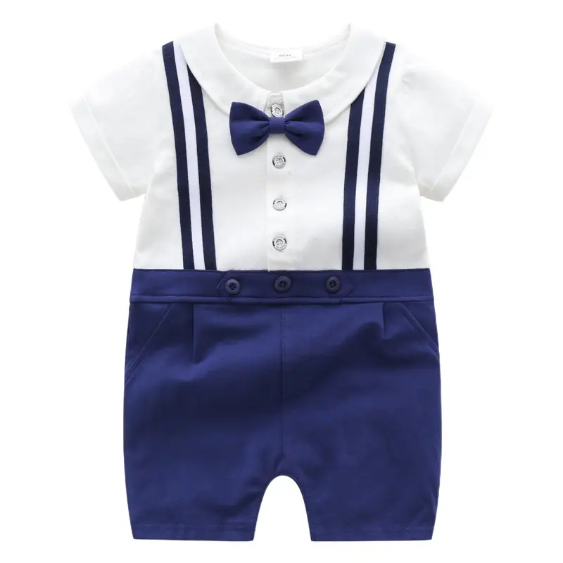 British Style Baby Suit 100-Day Old Cotton Grey Shorts