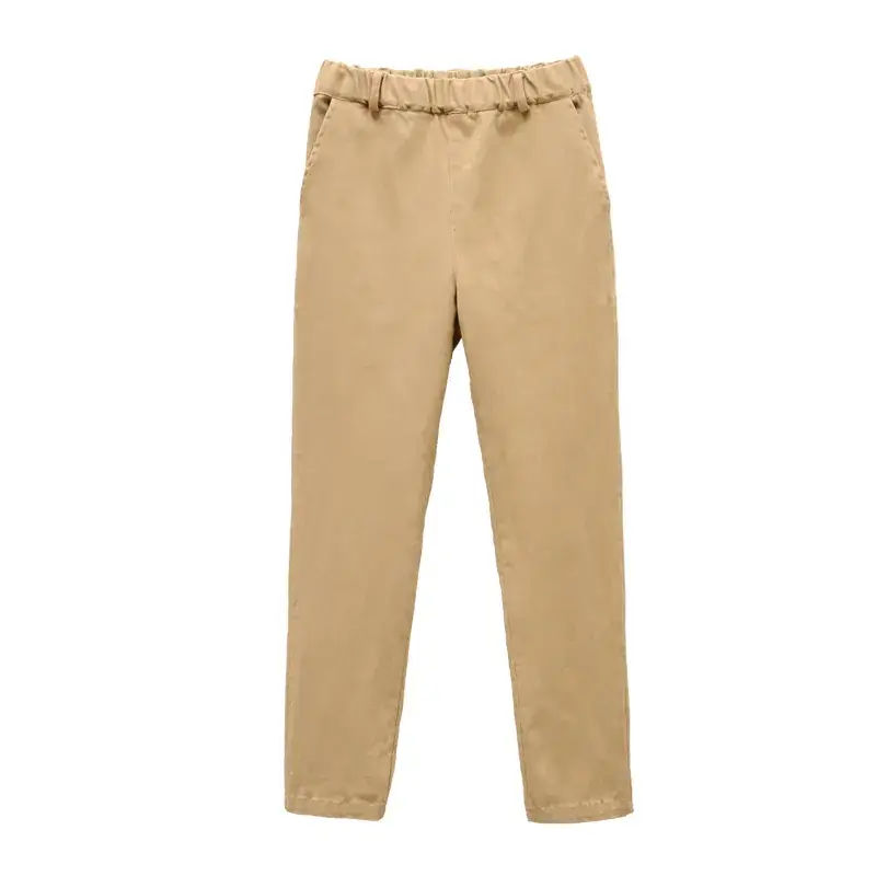 Children's Elastic Khaki Pants for Elementary School Boys - Image 8