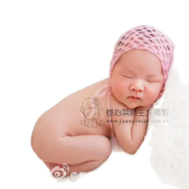 Pink High-End Mohair Baby Hat Crochet Newborn - Image 28