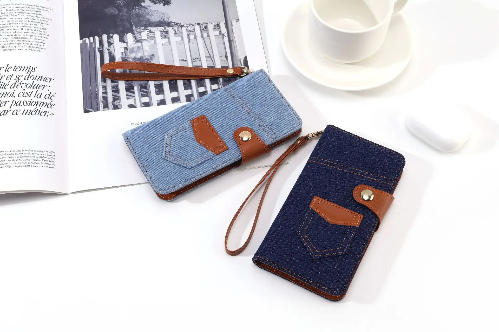Japan New Denim iPhone17 Flip Cover Case — feature 12