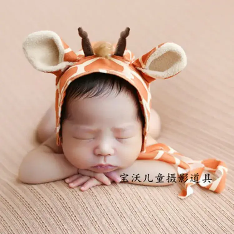 Newborn Bunny Hat for Baby Photography Studio