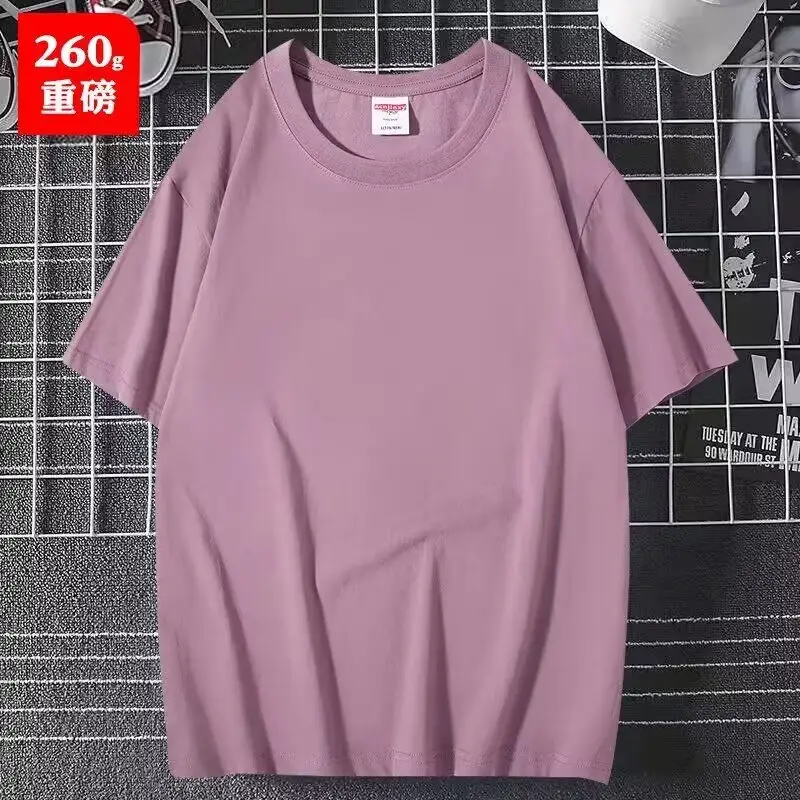 Purple Pure Cotton Loose Fit T-Shirt - Image 19