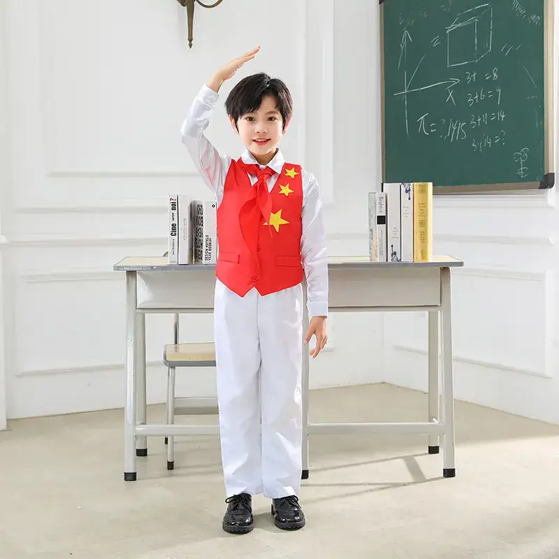 National Day Red Star Shining Dance Kids Churts