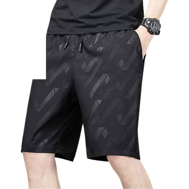 Black 5-Shorts S3XL Elastic Waist Drawstring