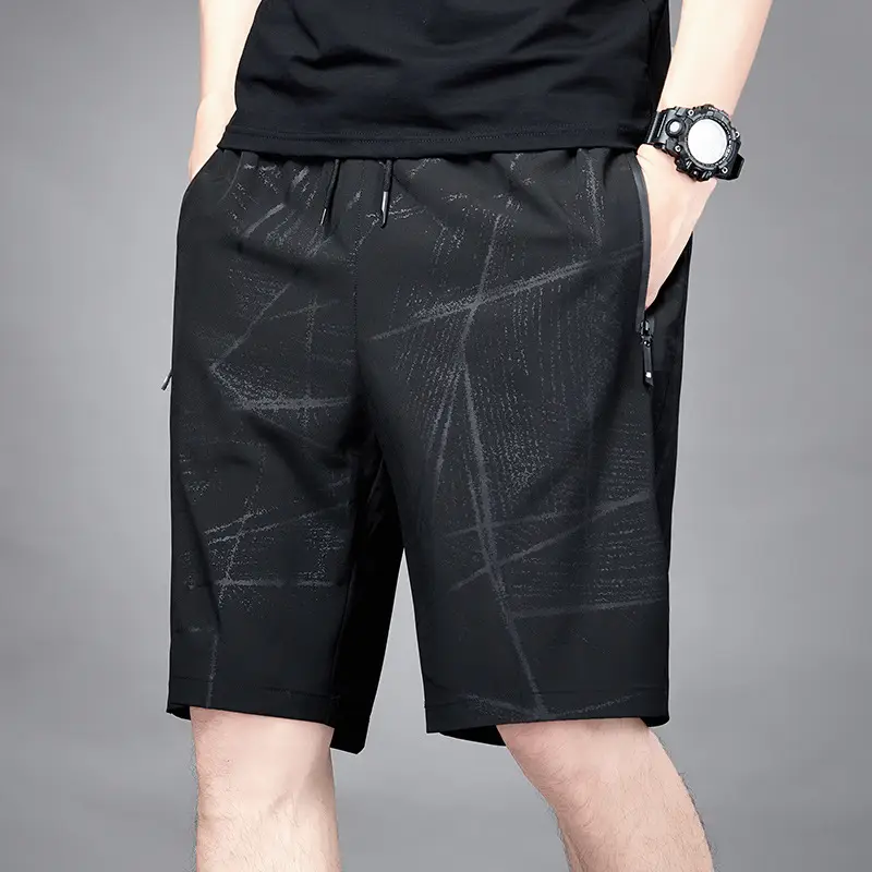 Black 5-Shorts S3XL Elastic Waist Drawstring - Image 3