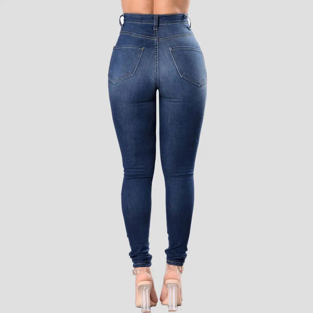 Women Ripped Denim Pencil Pants Special Promotion — feature 10
