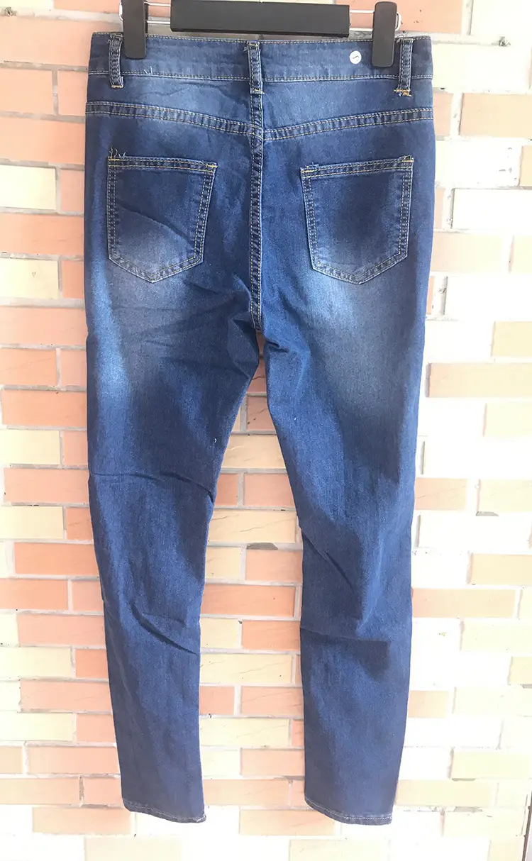 Women Ripped Denim Pencil Pants Special Promotion — feature 3