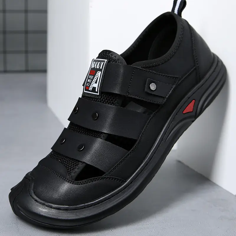 Men's Brown Leather Casual Sandals 2025 Summer — feature 13