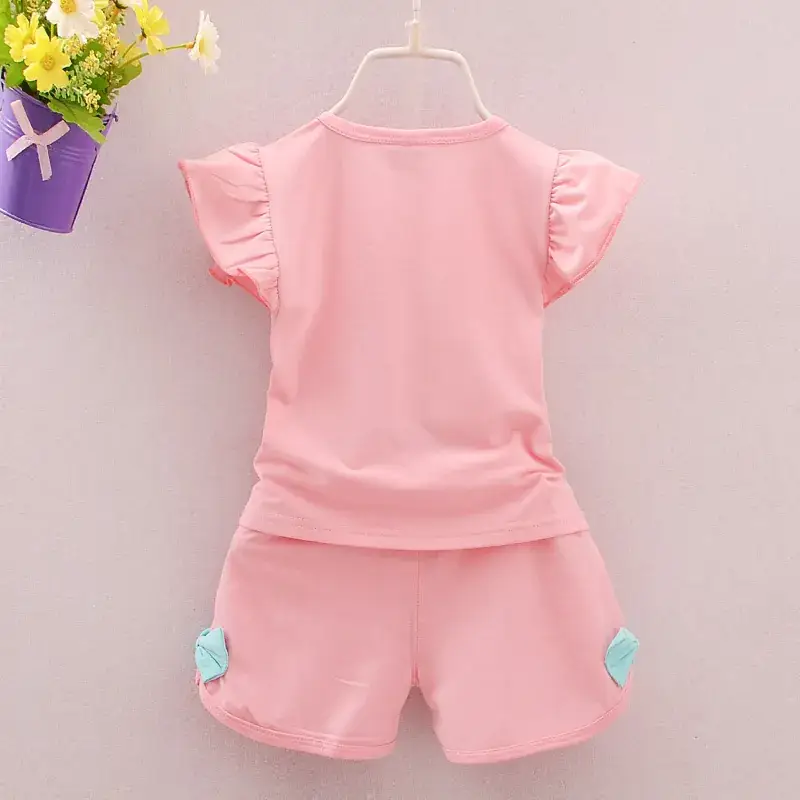 Pink Polka Dot Baby Suit 0-4Yr Korean Style