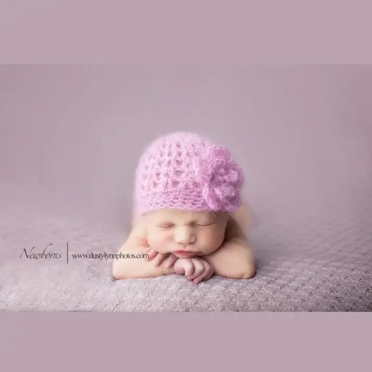 Purple High-Quality Baby Props Hat